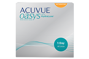 Acuvue Oasys 1-Day for Astigmatism 90 pack with HydraLuxe